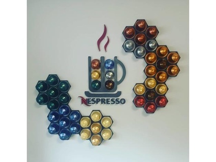 nespresso logotipo copo cápsula distribuidor multi remixar rushmd 3d print model - Mito3D