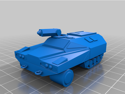 future half track tryvoriousmaximous 3d print model - Mito3D