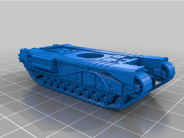 1 100 Churchill mkvii ejtomkinson 3D print model - Mito3D