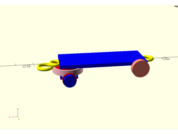 Spielzeuge Jungs Zug Wagen rotating openscad csv stollen 3D print model - Mito3D