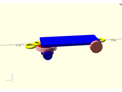 brinquedos Rapazes trem transporte rotating openscad csv estolou 3d print model - Mito3D