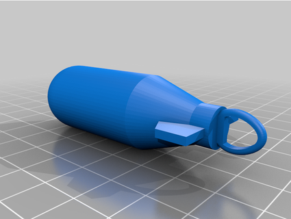 rocket keychain tabberoo 3d print model - Mito3D