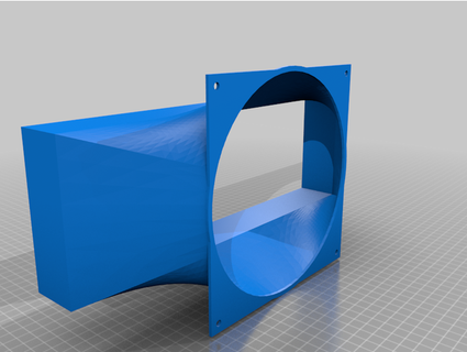 180mm ventilador retangular respirar mortalha uaumodelos 3d print model - Mito3D