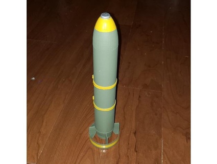 rear eject bomb rocket 18mm motors aslansmonkey 3d print model - Mito3D