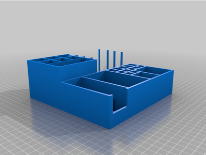 trucco tavolozza controsoffitto organizzatore vicodette 3d print model - Mito3D