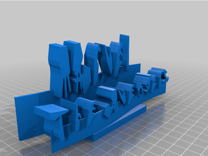 hayret Yenilmezler parmak alfabesi Dirksbastelbude 3d print model - Mito3D