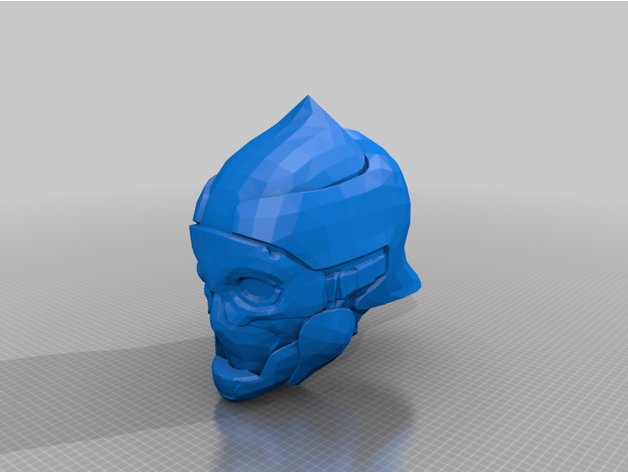 one eyed máscara sólido residuos 3D print model - Mito3D