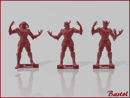 blood bowl chaos warrior 3 bastol 3d print model - Mito3D