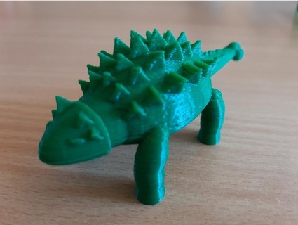 bebe Dinosaurier Ankylosaurier Baby Ankylosaurus beb Papa si hergestellt 3d print model - Mito3D