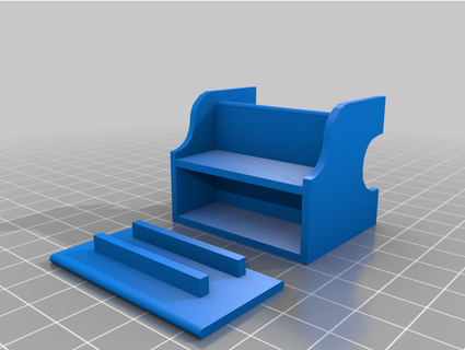paso taburete 1 12 escala ukesman 3d print model - Mito3D
