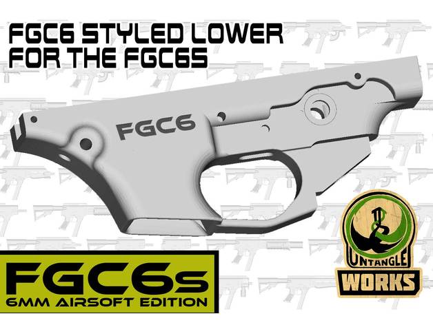 fgc6 styled lower fgc6s untangle 3D print model - Mito3D