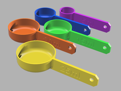 ölçme kaşıklar trigger52 3d print model - Mito3D