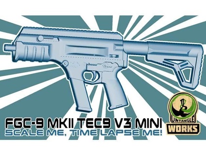 fgc9 mk ii tec9 v3 mini desembaraçar 3d print model - Mito3D