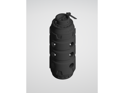 airsoft impact sound grenade 40mm pvc goticwar 3d print model - Mito3D