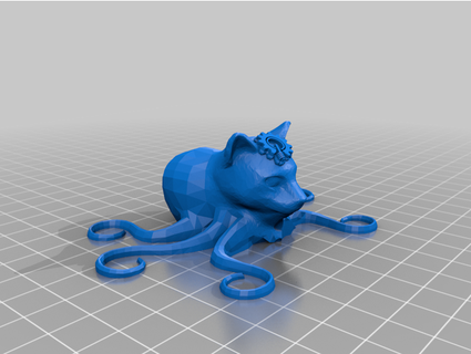 mouse minder - octocat paenian 3d print model - Mito3D
