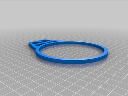 100mm duct hanger tranquillity prototypes 3d print model - Mito3D
