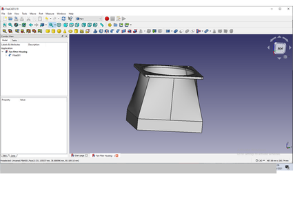fan + filter housing duct ginganinja12345 3d print model - Mito3D