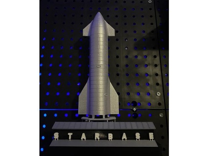 spacex starbase placa coolbruh 3d print model - Mito3D