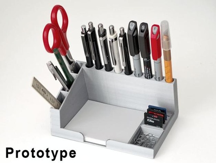 desktop organizzatore matita titolare supporto estep 3d print model - Mito3D