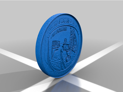 apollo eleven coin emanueldotets 3d print model - Mito3D