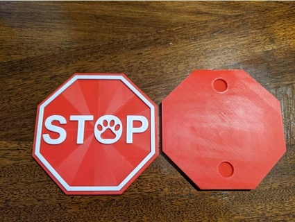 stop sign screen door lostcauseart 3d print model - Mito3D