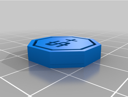 miliardo soliti personalizzato gioco gettone impostato ossidiana 3d print model - Mito3D