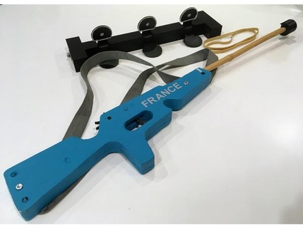 borracha banda arma fogo biatlo rifle locórico 3d print model - Mito3D