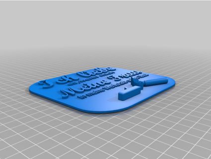 divertido schild dirksbastelbude 3d print model - Mito3D