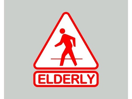 elderly crossing sign request beckerthorne 3d print model - Mito3D
