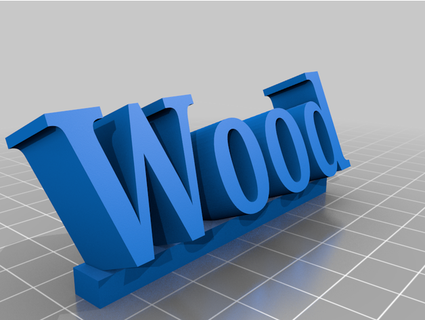 wood schriftzug dirksbastelbude 3d print model - Mito3D