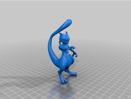 mewtwo Kringfisch 3d print model - Mito3D