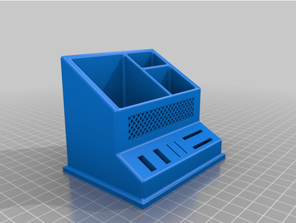 desk organiser usb micro sd obiwanpl 3d print model - Mito3D