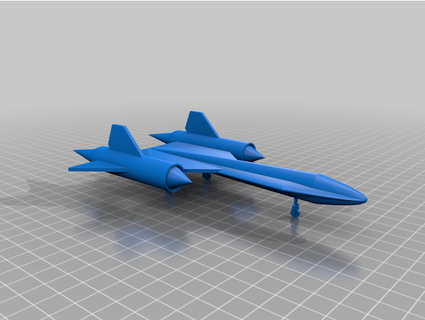 sr-17 blckbird air force 1 3d print model - Mito3D