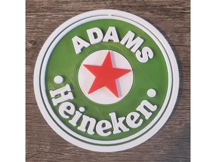 Heineken 39 isim bardak altlığı badadz 3d print model - Mito3D