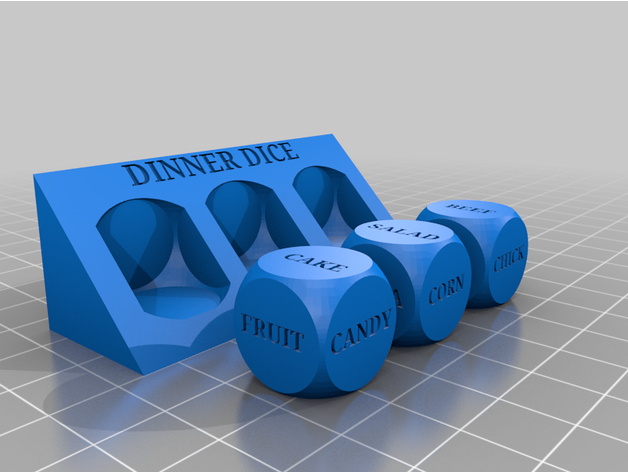 ultimate dinner dice wadedh 3D print model - Mito3D