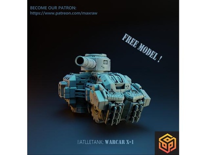Schlacht Panzer Kriegswagen 1 maxroh 3d print model - Mito3D