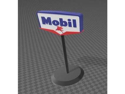 gas stazione cartello 18 0patience 3d print model - Mito3D