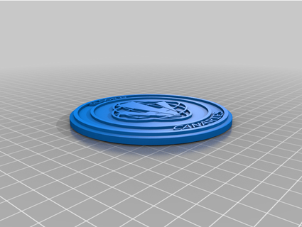 canary badge trunkymaj 3d print model - Mito3D