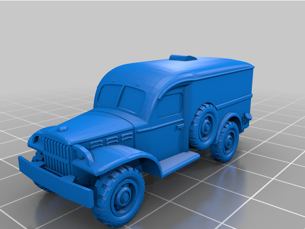 wc54 ambulancia fácil impresión windhamgraves 3D print model - Mito3D