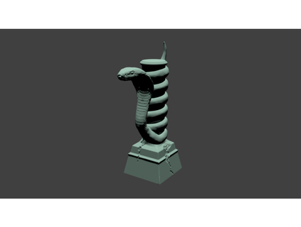 snake statue micahol 3d print model - Mito3D
