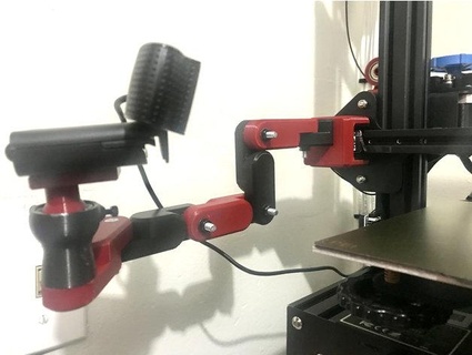 ender 3 x gantry camera arm ball head protouniverse 3d print model - Mito3D