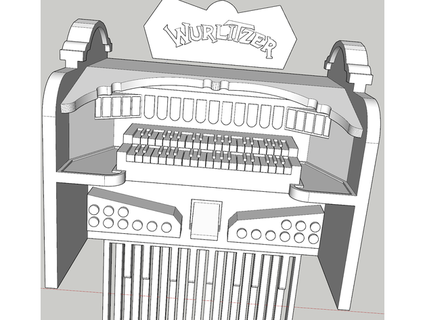 wurlitzer organ console cuteulala 3d print model - Mito3D