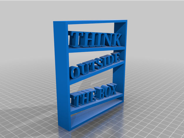 düşünmek dışarıda Kutu Dirksbastelbude 3D print model - Mito3D