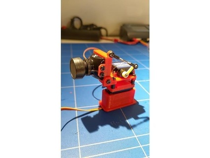 pan inclinación fpv mini Talla cámara Germán 3d print model - Mito3D