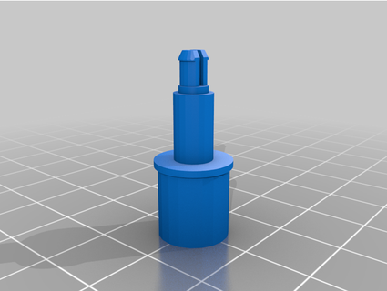rotary knob shaft groove pkrijnen 3d print model - Mito3D