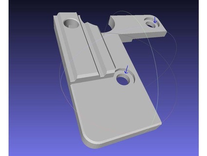 adjustable bl-touch mount mod increased strength iakten 3d print model - Mito3D