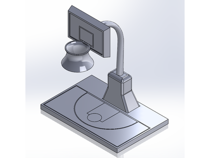 escrivaninha luminária basquetebol Tribunal facermok 3d print model - Mito3D