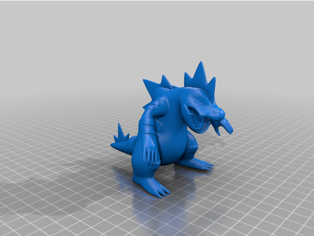 feraligatr kringfish 3D print model - Mito3D