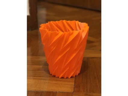modern bucket printed vase mode snackeater22 3d print model - Mito3D