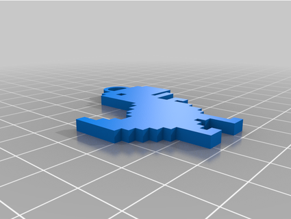 krom dino anahtarlık dhofschulte 3d print model - Mito3D